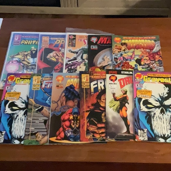 Bundle of 10 Various Malibu Comics - Picture 1 of 7